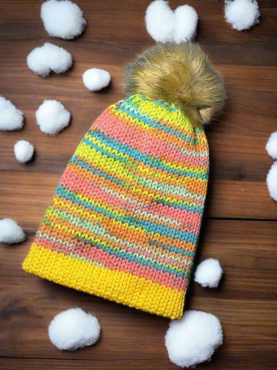 Bonfire Beanie, Medium (yellow)
