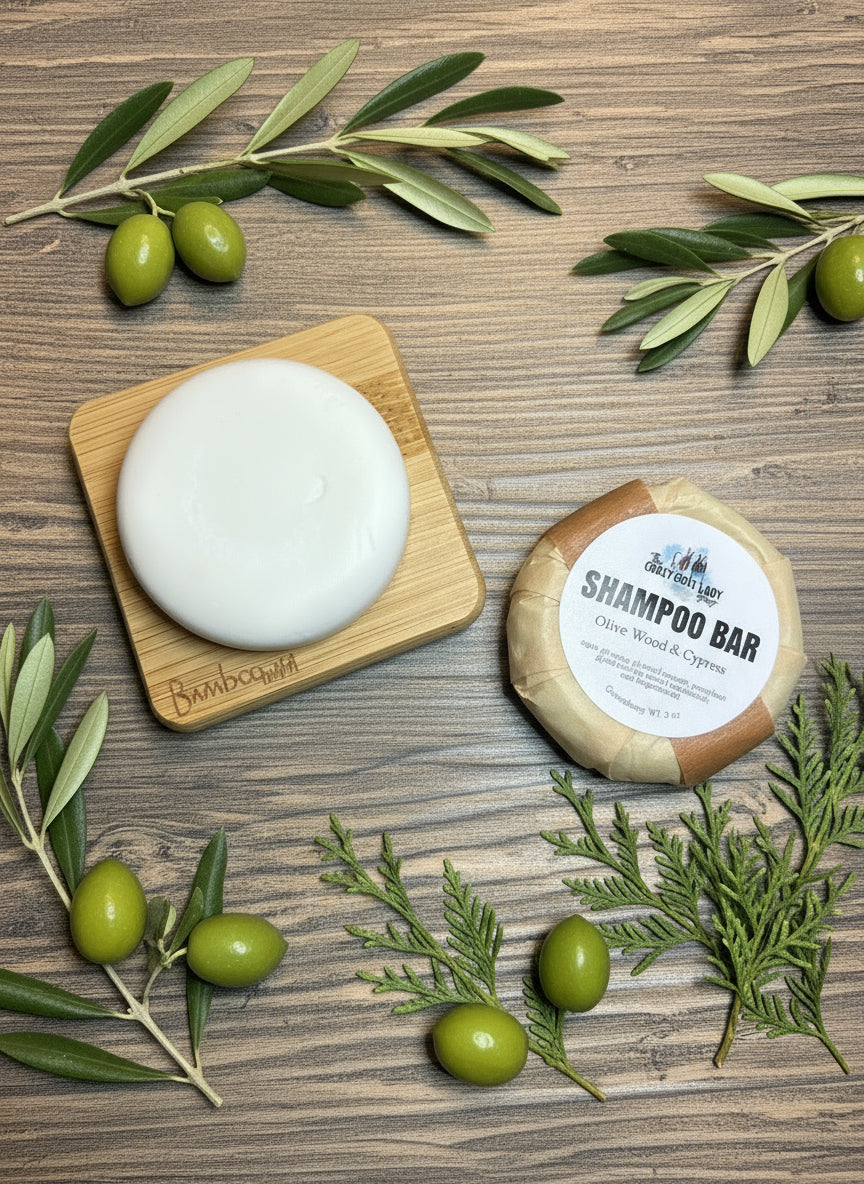 Shampoo Bar, Olive Wood & Cypress