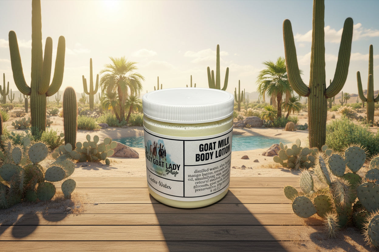Goat Milk Body Lotion, Cactus Water