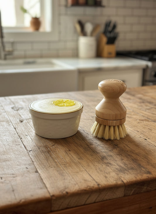 Solid Dish Soap Gift Set, Cream