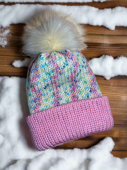 Brimmed Beanie, S Child (Pink)